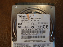 Toshiba MK1246GSX HDD2D91 B UK01 T  010 B0/LB213M 120gb  Sata (Donor for Parts) 38JRT61TT