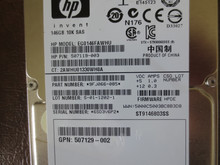 HP ST9146803SS 9FJ066-085 FW:HPDE 146gb 2.5" 10k SAS