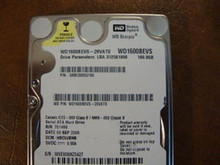 WD WD1600BEVS-26VAT0 DCM:HBCVJBNB 160gb Sata (Donor for Parts) (HZ0427)