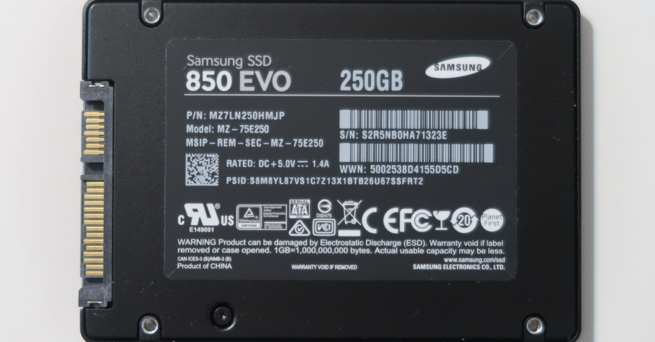 Samsung MZ-75E250 MZ7LN250HMJP 850 250gb 2.5" Sata SSD - Electronics