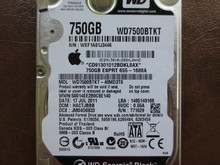 Western Digital WD7500BTKT-40MD3T0 DCM:HACTJBBB Apple#655-1688A 750gb Sata