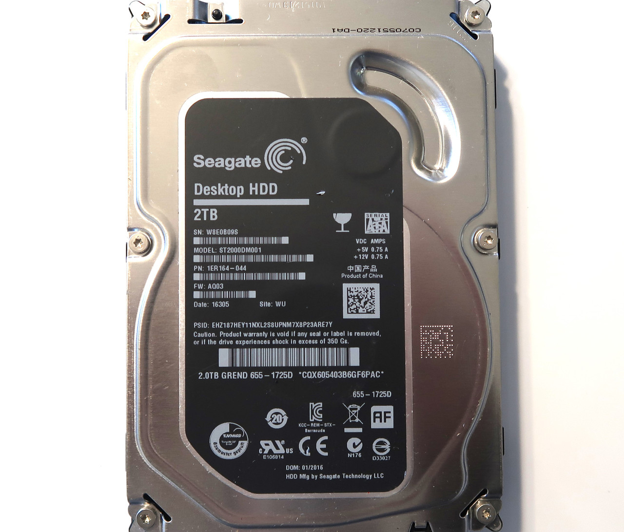 3.5インチ 2TB HDD Seagate 使用時間 0h 健康状態正常品2台 3 5インチ 2TB HDD Seagate 使用時間 0h 健康状態 正常｜Yahoo!フリマ
