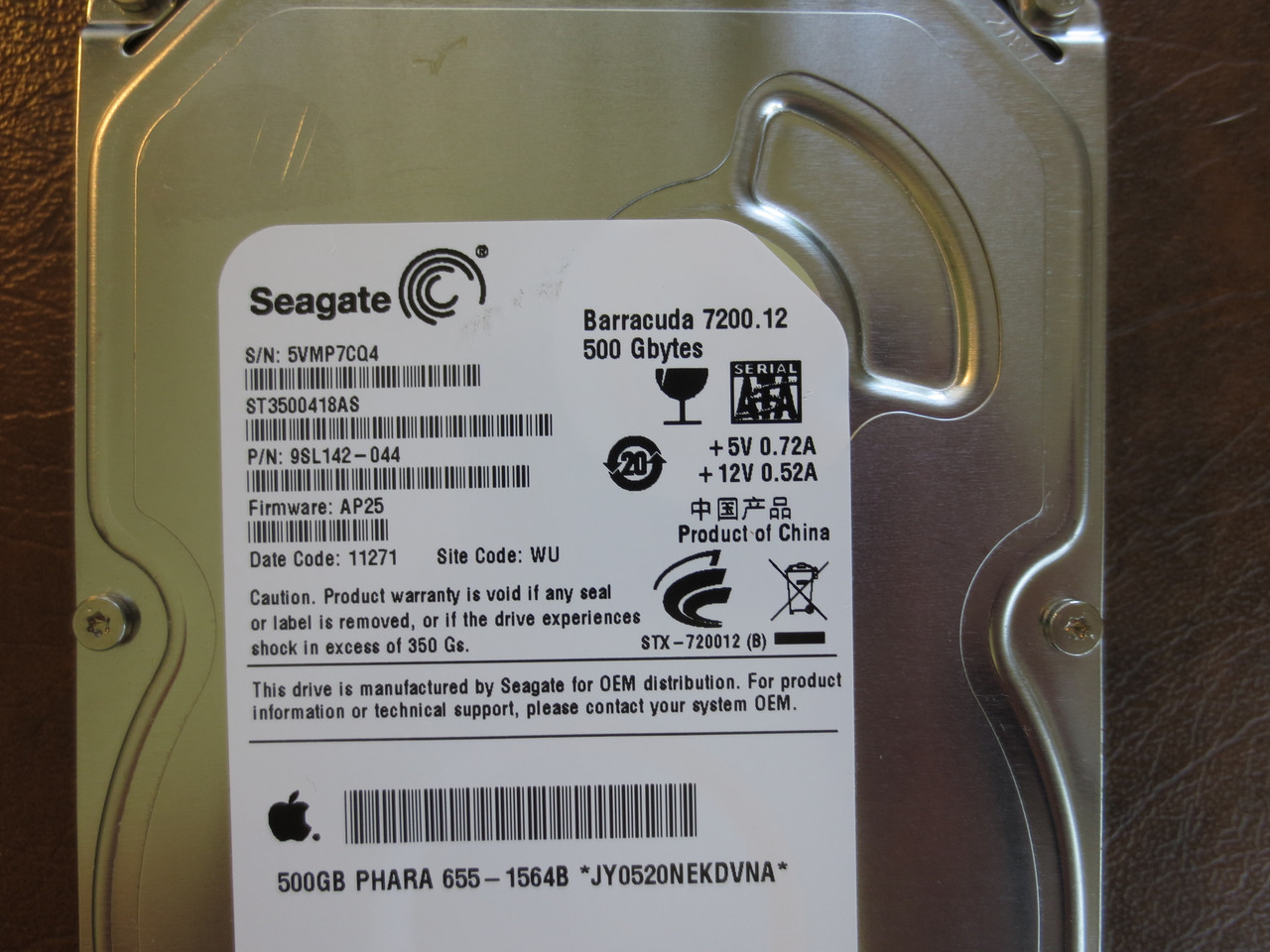 HDD Seagate Maxtor Apple TOSHIBA