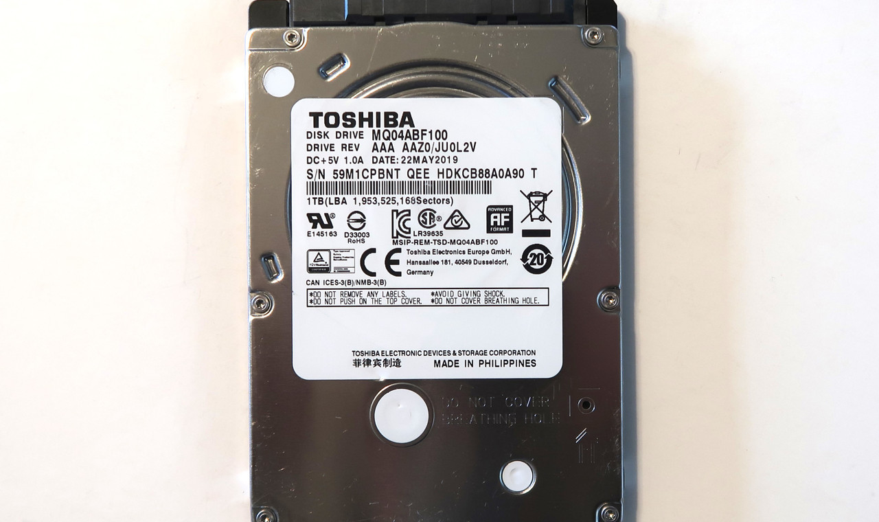 東芝製の2.5インチ内蔵HDD Amazon | TOSHIBA 東芝 2.5インチ 内蔵 HDD 320GB (SATA / 9.5mm