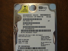 WD WD2500BEVS-60UST0 DCM:HHCT2HBB 250gb Sata (Donor for Parts) WXE608D78809