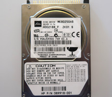 Toshiba MK8025GAS HDD2188 F ZK01 S 610 A0/KA024A 2.5" 80gb IDE HP# 389918-001