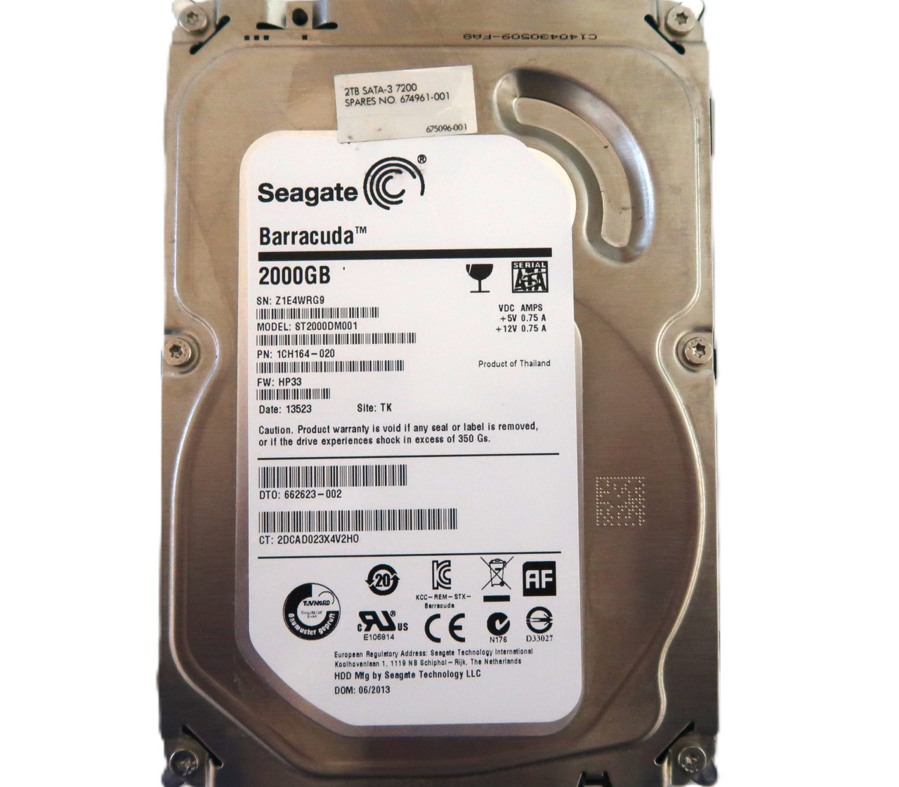 ☆ Seagate 2.0TB Barracuda ST2000DM001 SEAGATE 2TB Hard SATA Drive