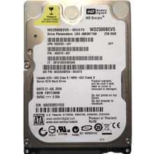 WD WD2500BEVS-60UST0 FBYT2BNB (WXC6) Thailand 2.5" 250gb Sata HDD JUL/2008