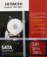 Hitachi Deskstar 3.5" 32MB 6Gbs 7200rpm SataIII 1TB HD31000 IDK/7K "New Sealed"