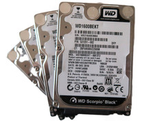 "Lot of 4" WD WD1600BEKT-66F3T2 7200rpm 3Gb/s 16MB 2.5" 160gb Sata hard drives