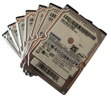 "Lot of 7" Samsung HM100JI/OMD 5400rpm 1.5Gb/s 8MB 2.5" 100gb Sata hard drives