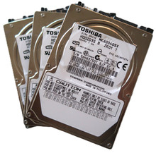*Lot of 3* Toshiba MK6034GSX 5400rpm 1.5Gb/s 8MB 2.5" 60gb Sata hard drives