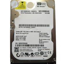 WD WD1200BEAS-00RRT0 HAYTJHBB (WXE) Thailand 2.5" 120gb Sata HDD OCT/2007