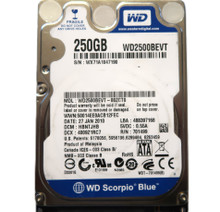 WD WD2500BEVT-00ZCT0 HBNTJHB (WX71) Malaysia 250gb 2.5" Sata HDD JAN/2010