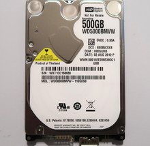 Western Digital WD5000BMVW-11S5XS0 HB0VJHB (WXT1) Thailand 500gb USB HDD 08/2012