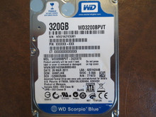 WD WD3200BPVT-24ZEST0 DCM:HHMTJHK 320gb Sata (Donor for Parts)