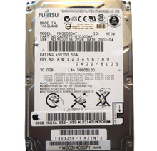 Fujitsu MHS2030AT CA06272-B70300AP (040D-8105) 655-1059 2.5 IDE Thailand 2003-04