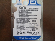 Western Digital WD3200BEVT-24A23T0 DCM:HHBVJHBB 320gb Sata WXM1A3011756