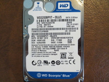 Western Digital WD3200BPVT-08JJ5T0 DCM:HEMTJGB FW:01.01A01 320gb Sata WXE1C22A5735
