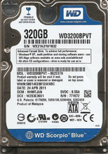 Western Digital WD3200BPVT-80ZEST0 DCM:HHMTJAN Sata 320gb