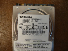 TOSHIBA MK1234GSX HDD2D31 C ZK01 T 010 A0/AH001A SATA 120GB 67CWT14BT