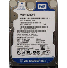 WD WD1600BEVT-60ZCT1 HANVJBBB (WXEY) Thailand 2.5" 160gb Sata HDD NOV/2008