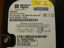 WESTERN DIGITAL WD2500SD-01KCB0 DCM: HSBHCTJAH SATA 190490358229