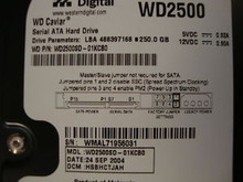 WESTERN DIGITAL WD2500SD-01KCB0 DCM: HSBHCTJAH SATA 190490356713