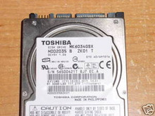 TOSHIBA MK6034GSX, HDD2D35 B ZK01 T, 60GB, SATA 360179955411
