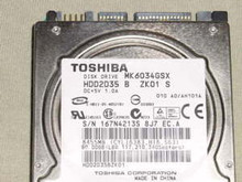 TOSHIBA MK6034GSX, HDD2D35 B ZK01 S, 60GB, SATA 360272766343