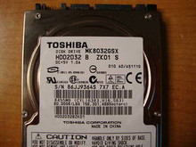 TOSHIBA MK8032GSX, HDD2D32 B ZK01 S, 80GB, SATA 250602019309