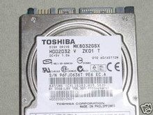 TOSHIBA MK8032GSX, HDD2D32 V ZK01 T, 80GB, SATA