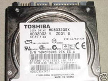 TOSHIBA MK8032GSX, HDD2D32 V ZK01 S, 80GB, SATA 360197978747