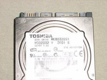 TOSHIBA MK8032GSX, HDD2D32 V ZK01 S, 80GB, SATA 190412363131