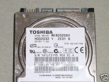 TOSHIBA MK8032GSX, HDD2D32 V ZK01 S, 80GB, SATA