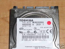 TOSHIBA MK8032GSX, HDD2D32 S ZK01 T, 80GB, SATA 360176887806