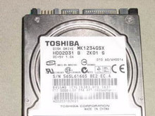 TOSHIBA MK1234GSX, HDD2D31 B ZK01 S, 120GB, SATA 360281172386