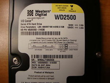 WESTERN DIGITAL WD2500SD-01KCB0 DCM: HSBHCTJAA SATA 360332297869