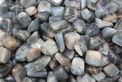 Black/Grey Moonstone Tumbled - The Crystal Rock Shop