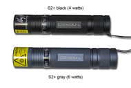 Convoy S2+ UV 365nm with LG LED Flashlight (6 watts, gray)