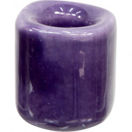 Ceramic Chime Candle Holder - Purple 