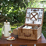 Picnic at Ascot Cheshire Picnic Basket for 2 w/blanket