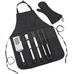 Picnic at Ascot BBQ Tools with Apron and BBQ glove | James Anthony Collection