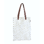 Maika Metallic Gold Dots Market Tote | James Anthony Collection