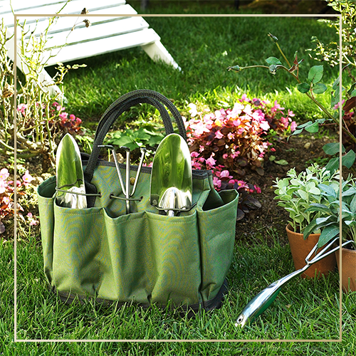 Garden Tool Set with Canvas Tote