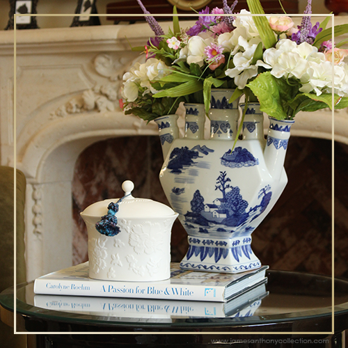 SEDA France Bleu et Blanc Porcelain Candle Collection