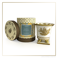 SEDA France Fleurs de St. Germain Classic Toile Petite Ceramic Candle | James Anthony Collection
