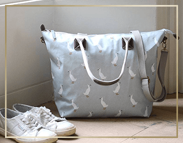 Sophie Allport Runner Duck Oilcloth Oundle Bag | James Anthony Collection