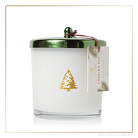 Thymes Frasier Fir Exclusive Poured Candle w/ Green Lid | James Anthony Collection