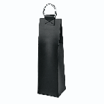 Viski Admiral Faux Leather Black Wine Tote | James Anthony Collection